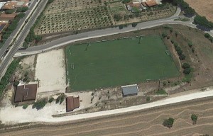 Il centro sportivo 'Ivo Rutili' dall'alto